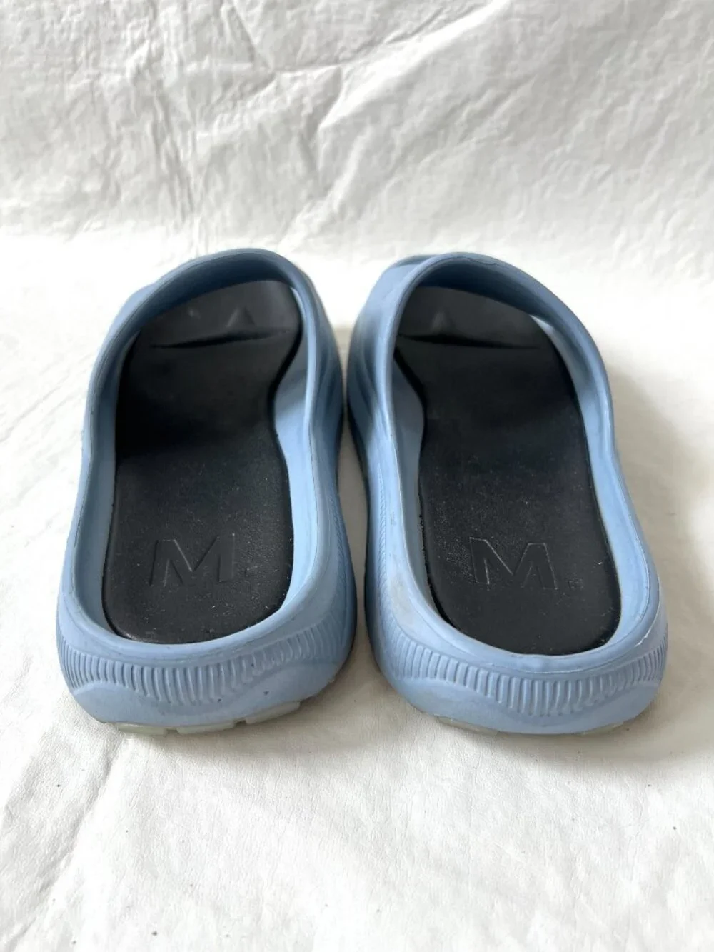 Municipal slide sandals Podium light blue mens 8 m float foam comfortable